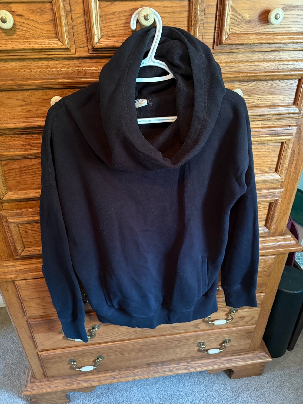 ZYIA Black Cowl Neck Women's Sweater
